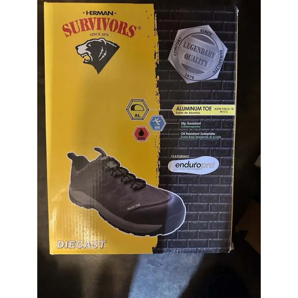 New Herman Survivors Men's Diecast Alloy Toe Work Boot Size 7, work shoe